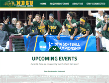 Tablet Screenshot of bisonsoftballcamps.com